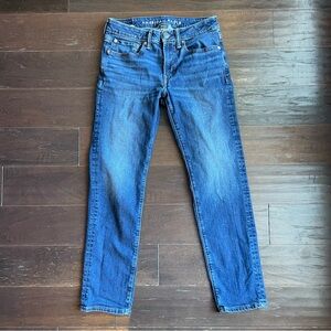 American Eagle Jeans Men's Blue Denim Straight Leg Medium Wash Size 28 x 30